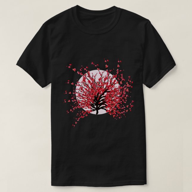 T-shirt T Shirts Cerisier Fleur de cerisier sakura Japon (Design devant)