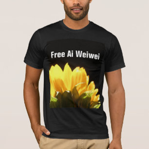 T-shirt "T-shirts de tournesol d'AI Weiwei libre"