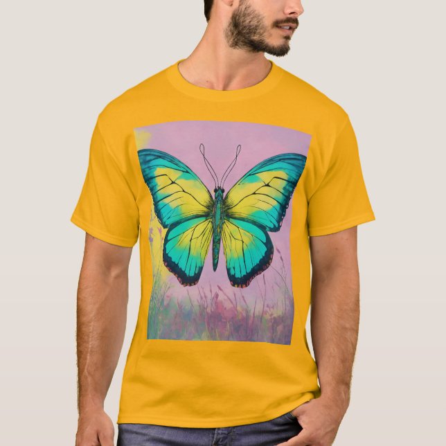 T-shirt "T-shirts design papillon unique | Belle & Cr (Devant)