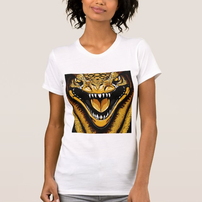 T-shirt T-ShirtSnack Attaque Vêtements Crunch Couture Bite (Devant)