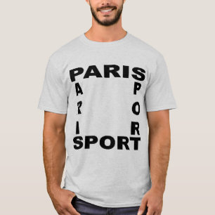 T-shirt T-shit basique cendre PARIS SPORT