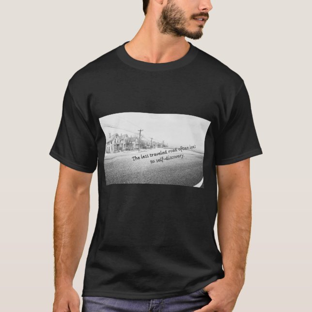 T-shirt T-ShMinimalist Black & White Inspirational Wallirt (Devant)