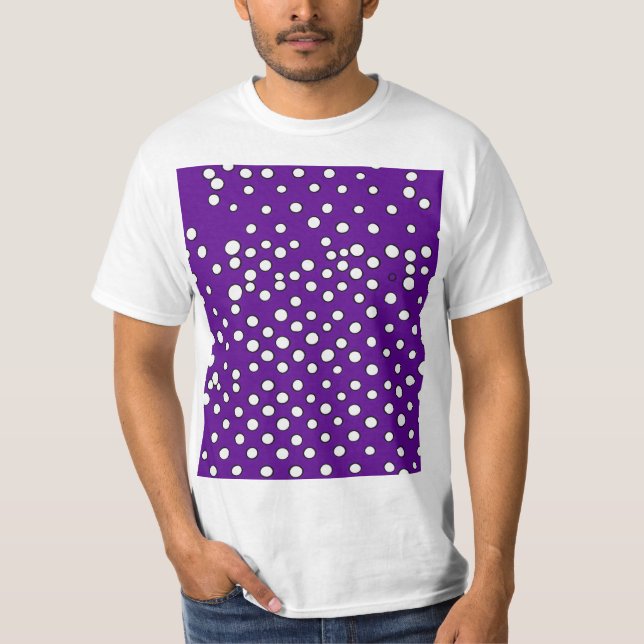 T-shirt T-Shpolka de base motif pourpre pour hommes (Devant)