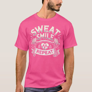 T-shirt t Smile Répéter Barbell Bodybuilding