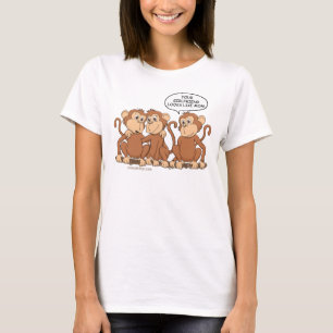 T-shirt Ta copine a l'air d'un singe drôle