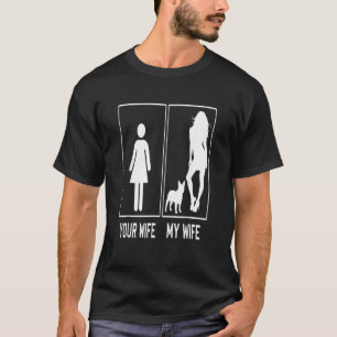 T-shirt Ta Femme Ma Femme Bouledogue Français Frenchie Pou