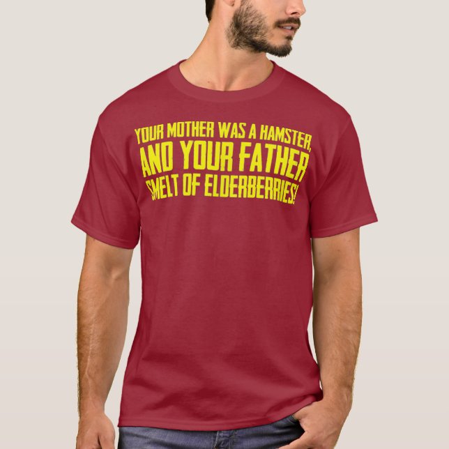 T-shirt Ta Mère Était Un Hamster T Chemise (Devant)