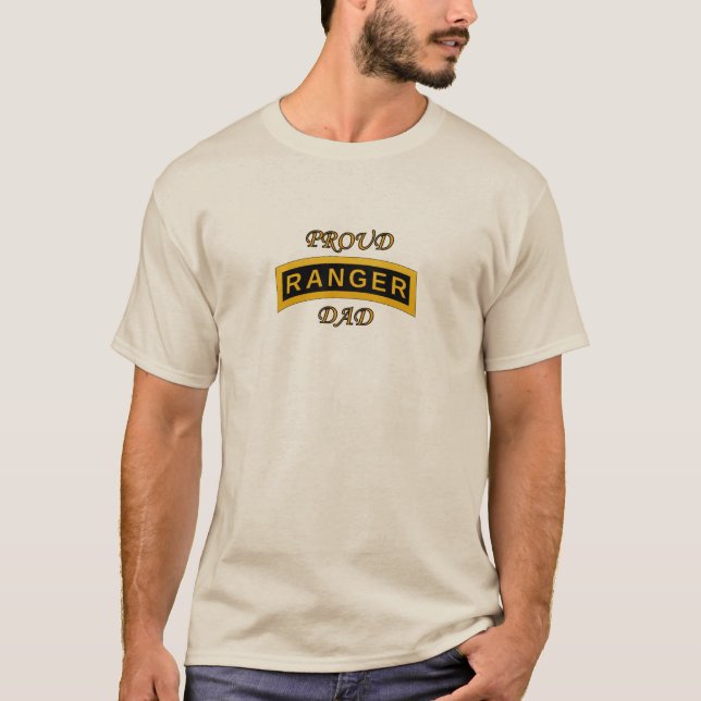 T-shirt Tab de l'école des Rangers de l'armée Fière T-shir (Devant)
