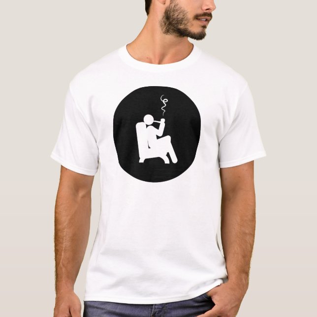 T-shirt Tabagisme de tuyau (Devant)