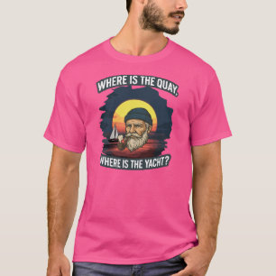 T-shirt Tabardier Imprimé Partout Où est le quai, où es