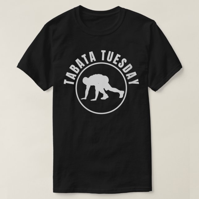 T-shirt Tabata Femme Mardi Pour Un Entraînement Fitness HI (Design devant)