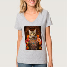 Tabby Brown avec fleurs et style victorien