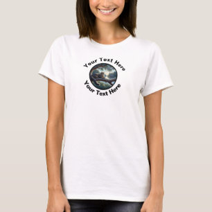 T-shirt Tabby Cat avec texte personnalisé