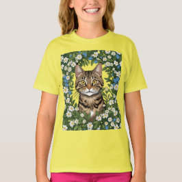 T-shirt Tabby Chat Et Massachusetts Mayflowers 3