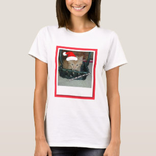 T-shirt Tabby de Noël Orange Kitty Chat