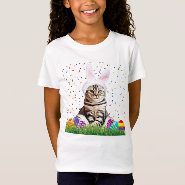 T-Shirt Tabby de Pâques (Devant)