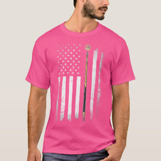 T-shirt Table de billard américain Usa Drapeau Américain