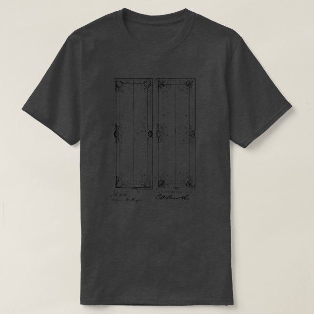 T-shirt Table de billard Brevet Vintage (Design devant)