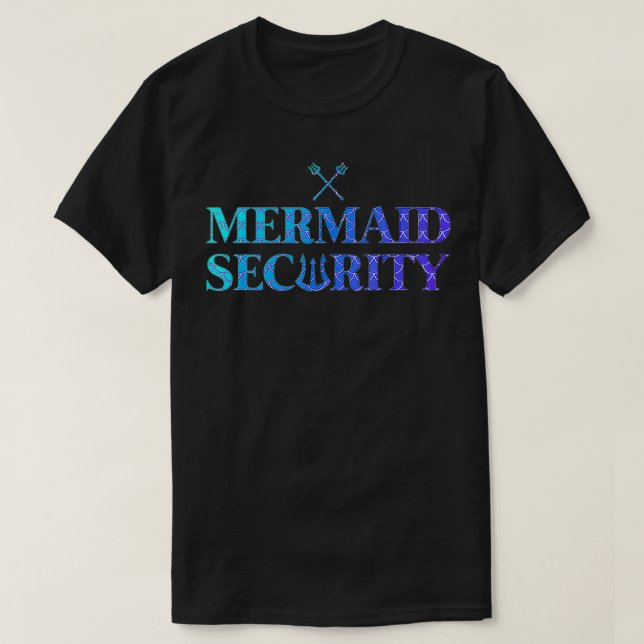 T-shirt Table de billard de sécurité Mermaid (Design devant)