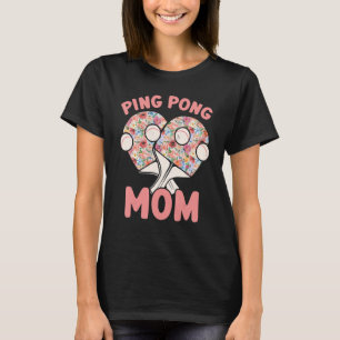 T-shirt Table de ping-pong joueur mère ping-pong maman tab