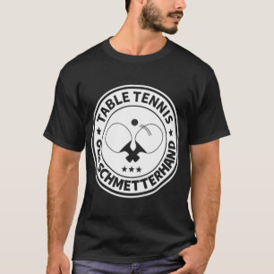 T-shirt Table de ping-pong vieux papillon design pour ping