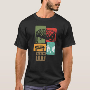 T-shirt Table Football Joueur de football Retro Boys Foosb