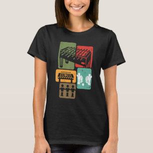 T-shirt Table Football Joueur de football Retro Boys Foosb
