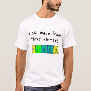 T-shirt Table périodique française chemise patriotique