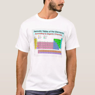 T-shirt Table périodique pour les chimistes organiques