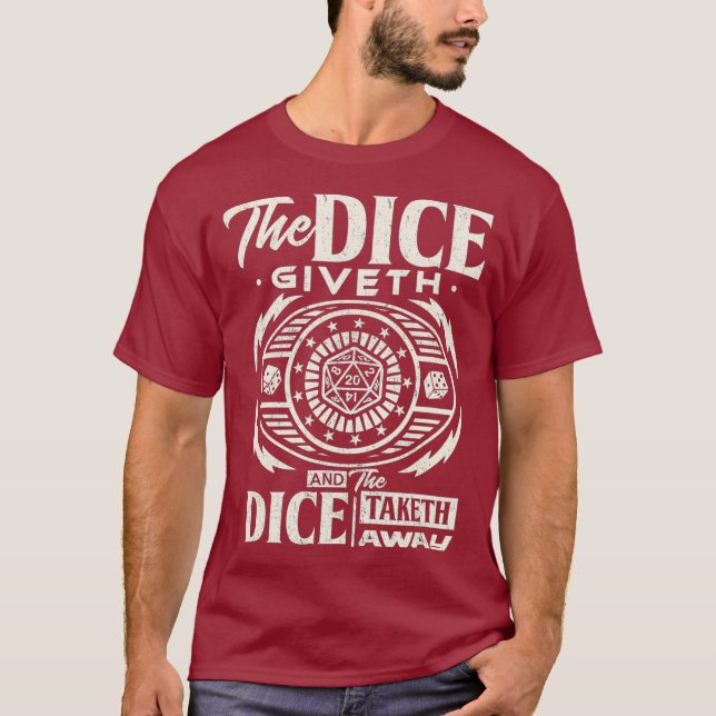 T-shirt Table RPG Dice jeu de plateau - Master Role (Devant)