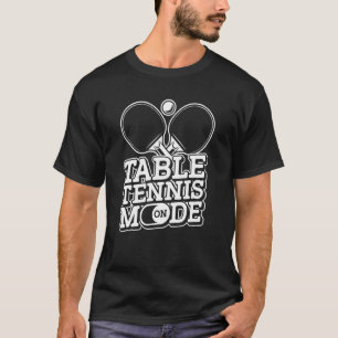 T-shirt Table Tennis Mode Sur Ping Pong Team Player Table