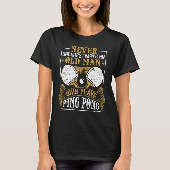 T-shirt Table tennis player gift grandpa father funny tabl (Devant)