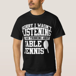 T-shirt Table Tennis Vêtements Top Fun Tennis Joueurs Conc