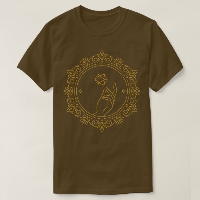 T-shirt Table victorienne D20 Dice RPG (Design devant)