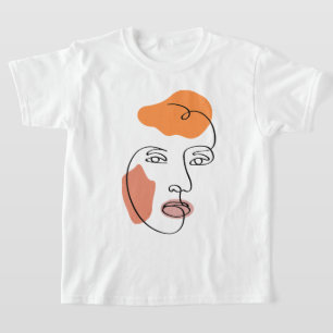 T-shirt Tableau Abstrait minimaliste
