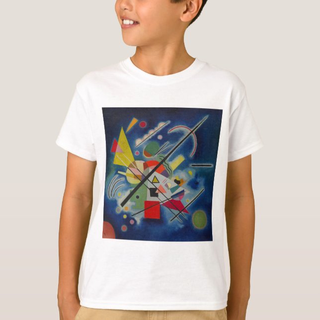 T-shirt Tableau bleu de Kandinsky (Devant)