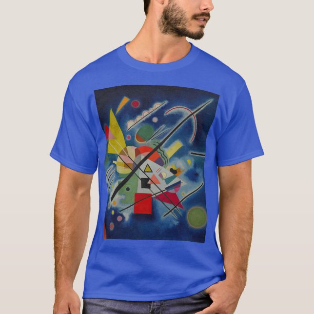 T-shirt Tableau bleu de Kandinsky (Devant)