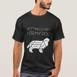 T-shirt Tableau De Cartographie De Mon Chien King Charles 