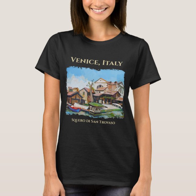 T-shirt Tableau de Dorsoduro, Venise, Italie (Devant)