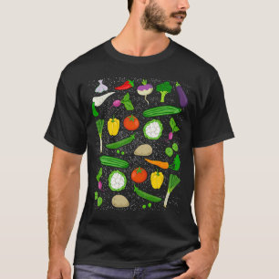 T-shirt Tableau de référence d'identification des légumes 