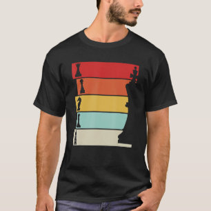 T-shirt Tableau d'échecs du joueur rétro