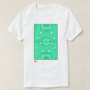T-shirt Tableau d'équipe de formation de football personna