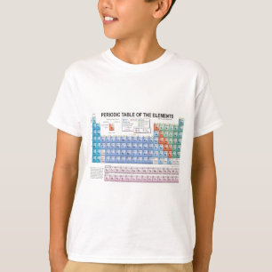 T-shirt Tableau des éléments périodique entièrement mi