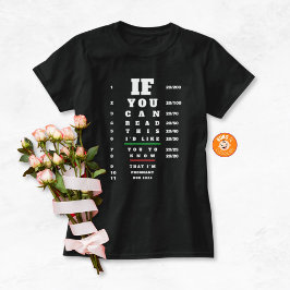 T-shirt Tableau des yeux Faire-part de grossesse à thème à