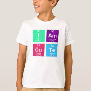 T-shirt Tableau périodique chimique des éléments: IAmCu