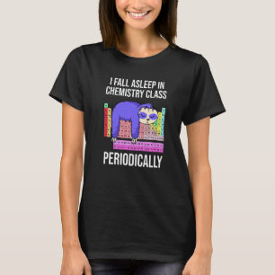 T-shirt Tableau périodique de chimie jeu de mots paresseux