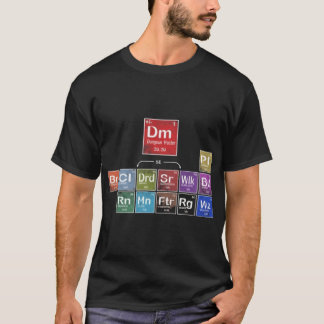 T-shirt Tableau périodique de DnD