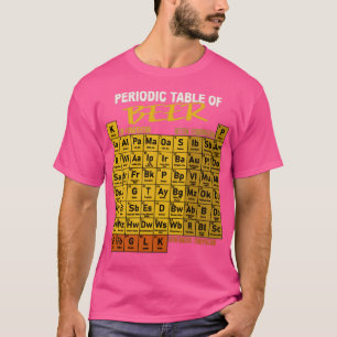 T-shirt Tableau Périodique De La Brasserie Beer Craft Styl