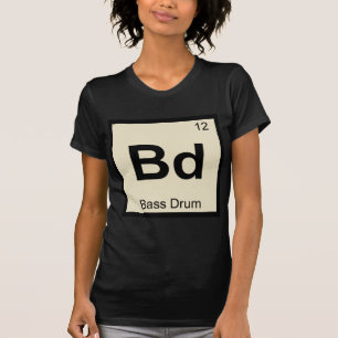 T-shirt Tableau périodique de la chimie musicale de la gro