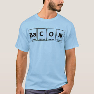 T-shirt Tableau périodique de lard de chemise drôle
